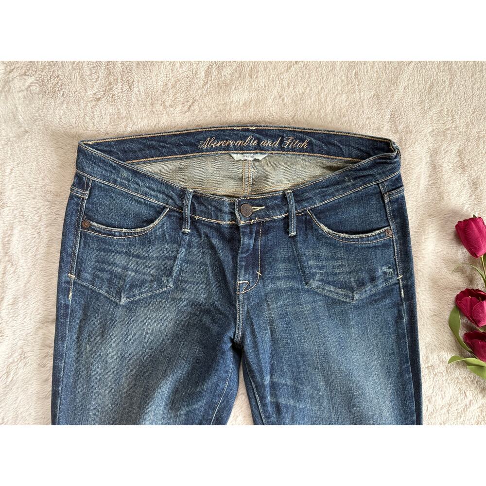 Abercrombie & Fitch Bootcut Stretch Low Rise Jeans Size 4 - 33L - Picture 7 of 7